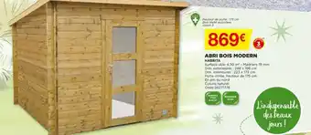 Bricomarché Abri Bois Modern offre