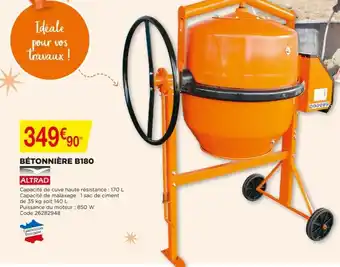 Bricomarché Bétonnière B180 offre