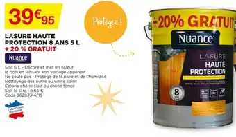 Bricomarché Lasure Haute Protection 8 Ans 5L offre