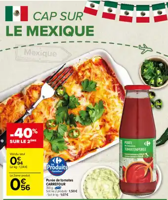 Carrefour Purée De Tomates Carrefour offre