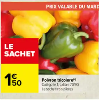 Carrefour Poivron Tricolore offre