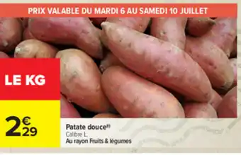 Carrefour Patate Douce offre