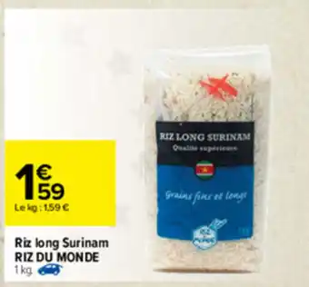 Carrefour Riz Long Surinam Riz Du Monde offre