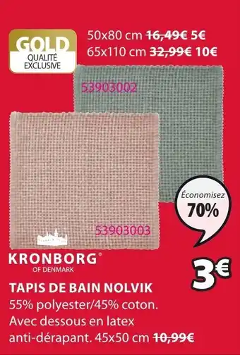 JYSK Tapis De Bain Nolvik offre
