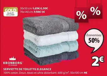 JYSK Serviette De Toilette Elegance offre