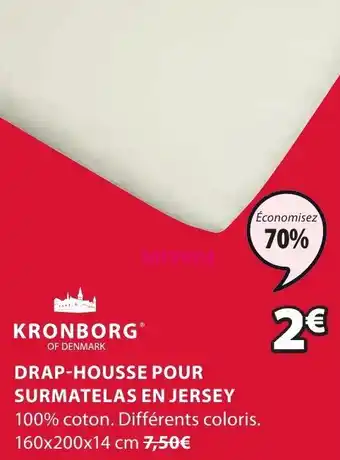 JYSK Drap-Housse Pour Surmatelas En Jersey offre