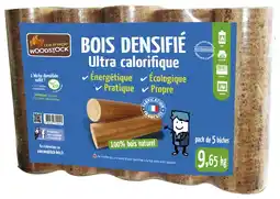 Brico Dépôt Lot de 5 bûches bois densifié - 9,65 kg offre