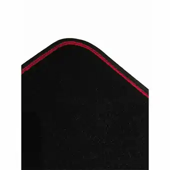 Feu Vert 4 TAPIS DE VOITURE MOQUETTE UNIVERSELS GANSE BICOLORE ROUGE offre