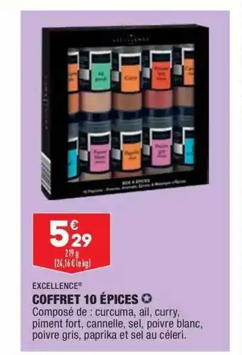 ALDI Coffret 10 épices excellence offre