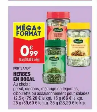 ALDI Herbes en bocal portland offre