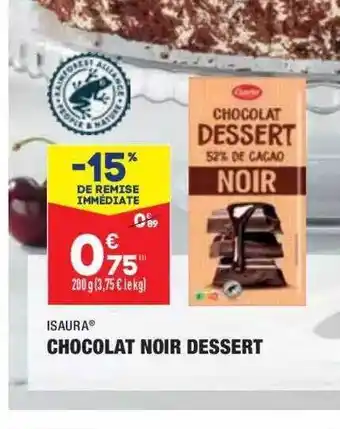 ALDI Chocolat noir dessert isaura offre