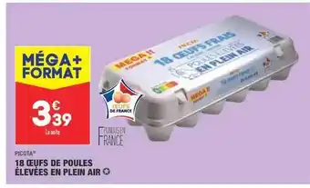 ALDI 18 œufs de poules élevées en plein air picota offre