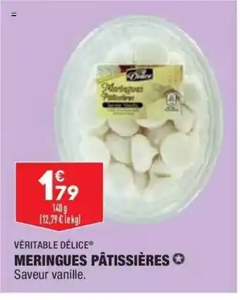 ALDI Meringues pâtissières véritable délice offre