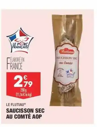 ALDI Saucisson sec au comté aop le flutiau offre
