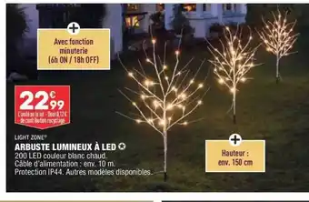 ALDI Arbuste lumineux à led light zone offre