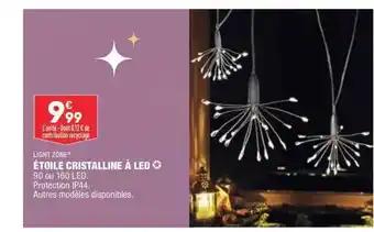 ALDI Étoile cristalline à led light zone offre