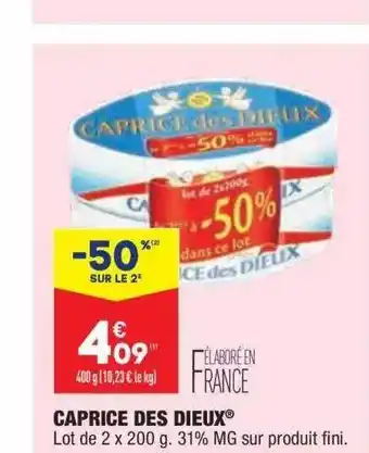 ALDI Caprice des dieux offre