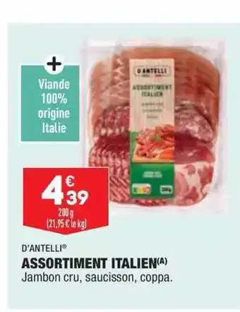 ALDI Assortiment italien d'antelli offre