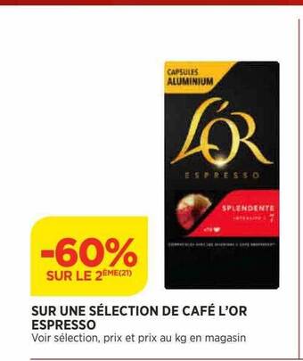 Bi1 Café l'or espresso offre