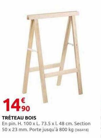 Rural Master Tréteau bois offre