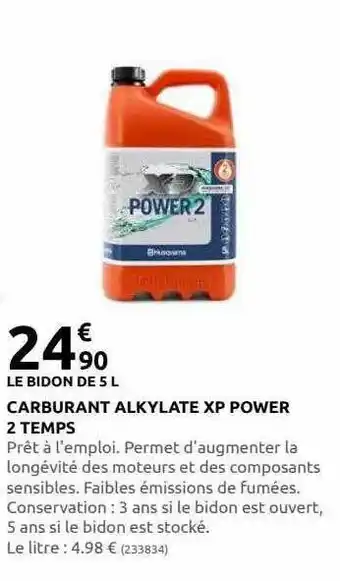 Rural Master Carburant alkylate xp power 2 temps offre