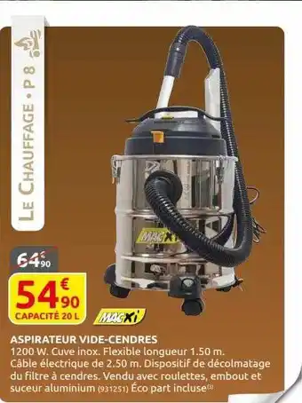 Rural Master Aspirateur vide-cendres macxi offre