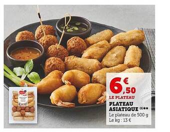 Super U Plateau asiatique offre