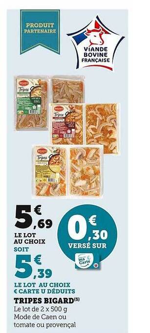 Super U Tripes bigard offre