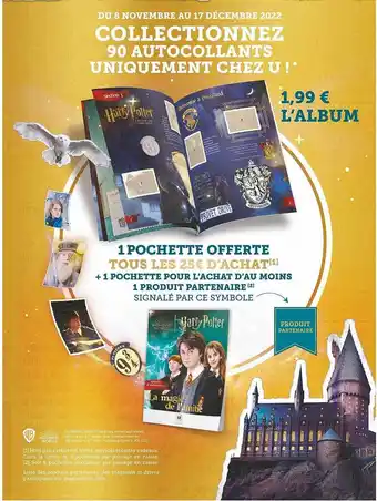 Super U 1 pochette offerte + 1 pochette pour l'achat d'au moins 1 produit partenaire offre