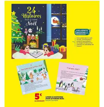 Super U Livres 24 histoires pour attendre noël offre