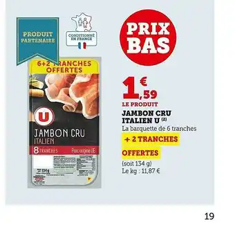 Jambon cru italien u