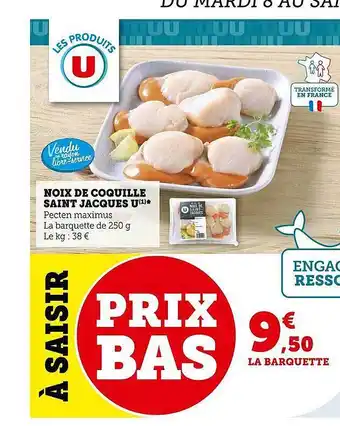 U Express Noix de coquille saint jacques u offre
