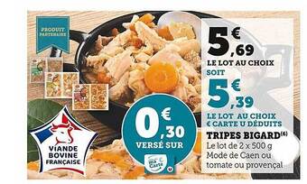 U Express Tripes bigard offre
