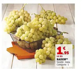 U Express Raisin offre
