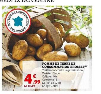U Express Pomme de terre de consommation brossée offre