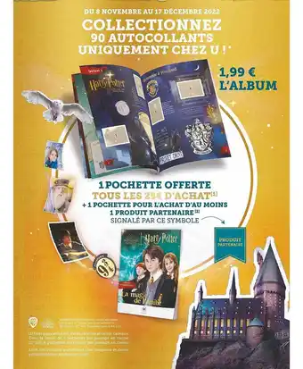 U Express 1 pochette offerte + 1 pochette pour l'achat d'au moins 1 produit partenaire offre
