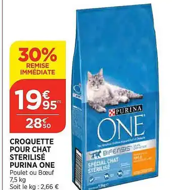 Maximarché Croquette pour chat stérilisé purina one offre