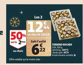 Auchan Ferrero rocher offre