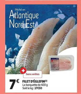 Auchan Filet d'églefin offre