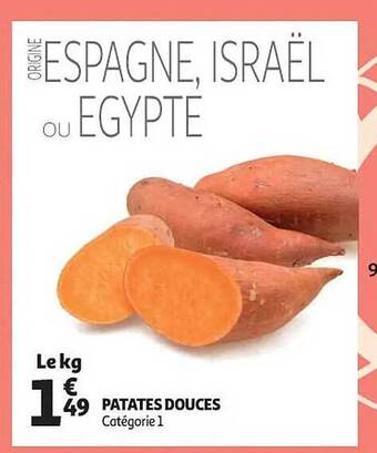 Auchan Patates douces offre