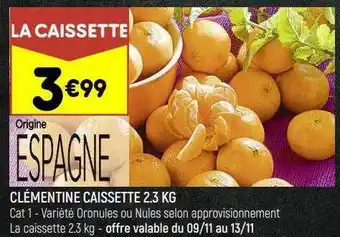 Clémentine caissette 2.3 kg