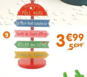 b&m Pancarte de noël offre