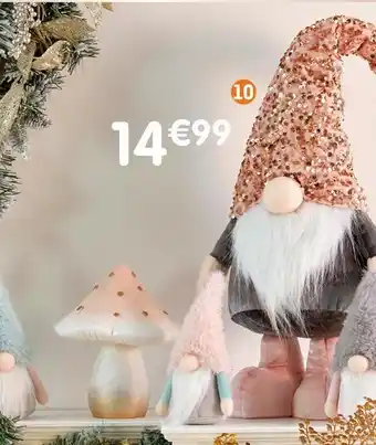 b&m Lutin de noël sequins offre