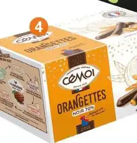 b&m Cémoi orangettes chocolat noir 70% offre