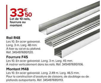 Castorama Rail r48 offre