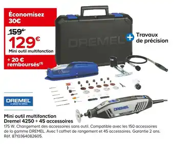 Dremel mini outil multifonction 4250 + 45 accessoires
