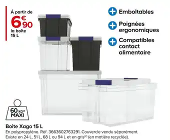 Castorama Boîte xago 15 l offre