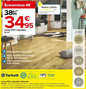 Tarkett lame pvc clipsable ultimate