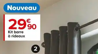 Castorama Kit barre à rideaux offre