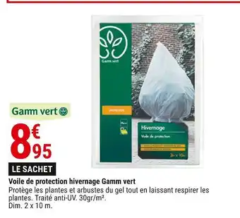 Gamm vert Gamm vert voile de protection hivernage offre